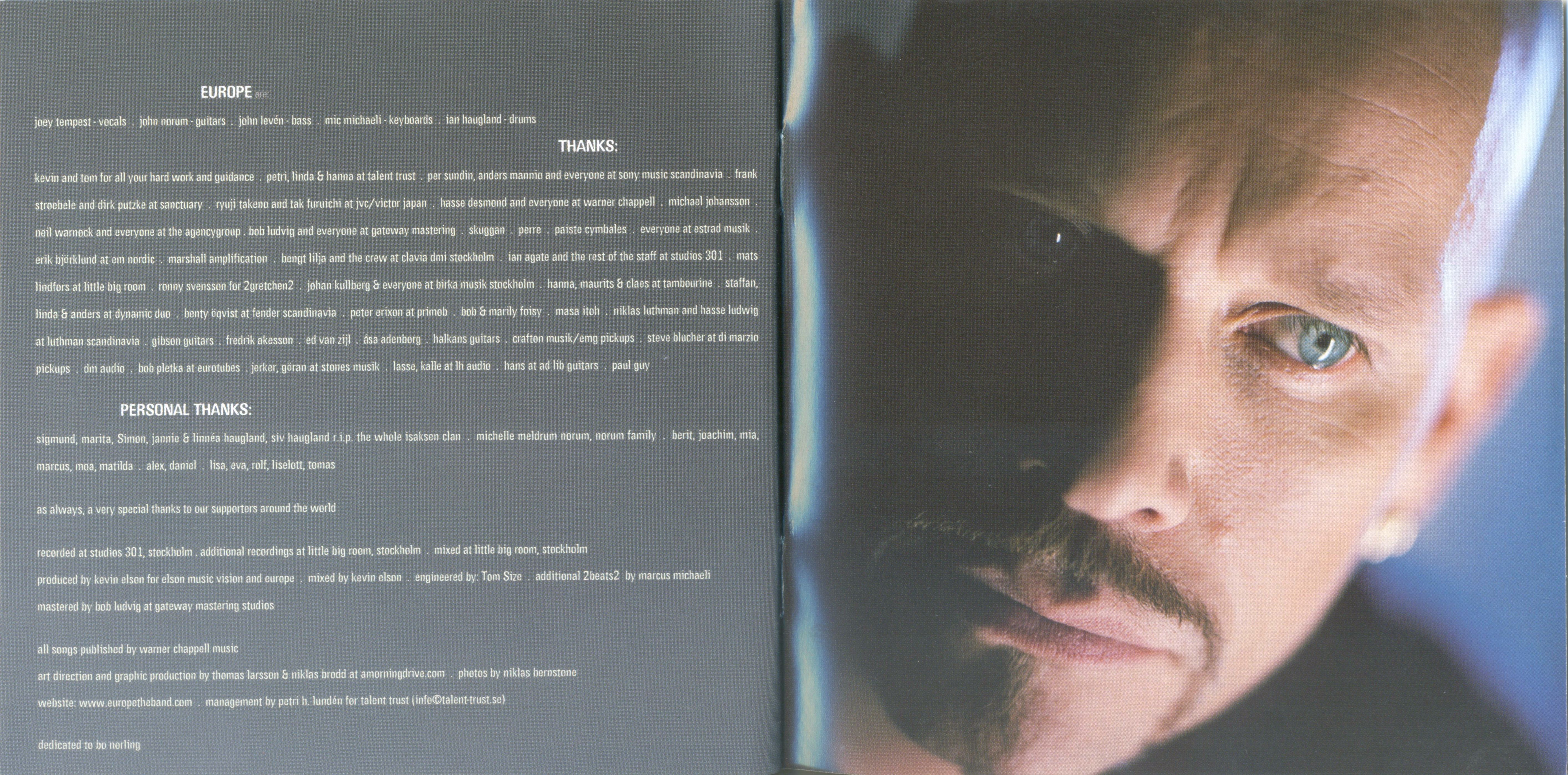 Europe  Start From The Dark : Booklet 6